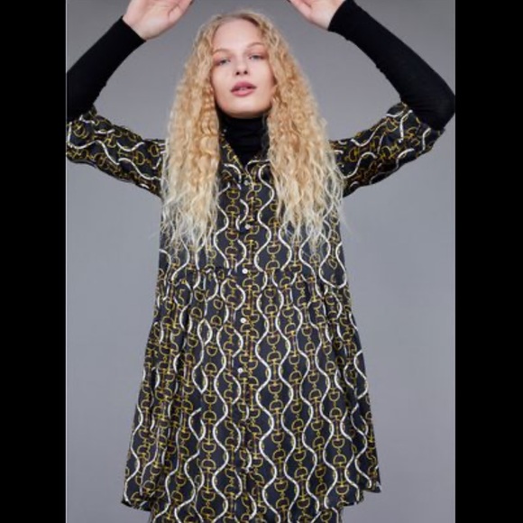 Zara Dresses & Skirts - Zara chain scarf print dress.